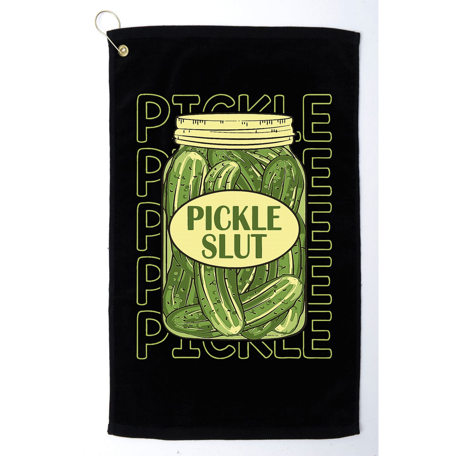 Pickle Lover Pickle Slut Golf Towel