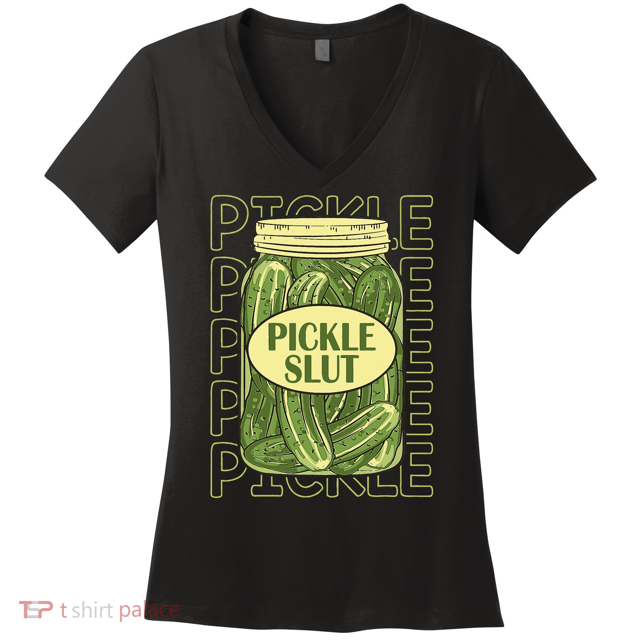 Pickle Lover Pickle Slut Women's V-Neck T-Shirt