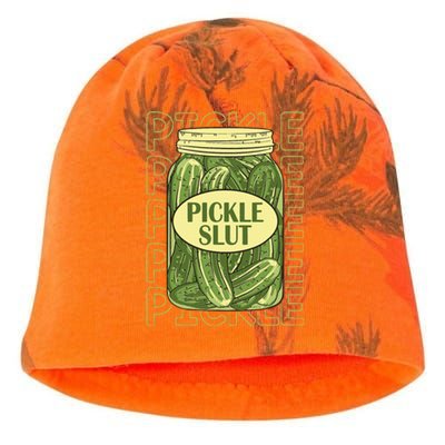 Pickle Lover Pickle Slut Kati - Camo Knit Beanie