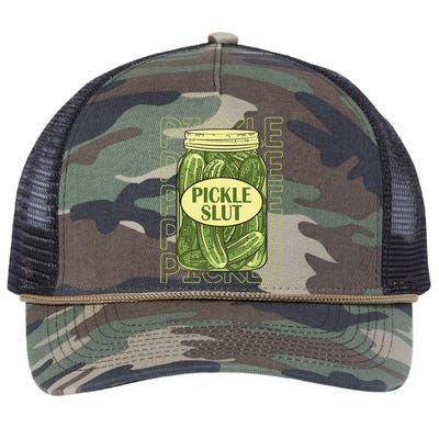 Pickle Lover Pickle Slut Retro Rope Trucker Hat Cap