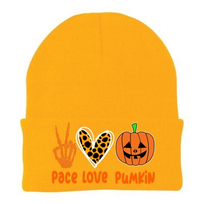 Pace Love Pumkin Halloween Love Heart Skeleton Peace Pumpkins Knit Cap Winter Beanie