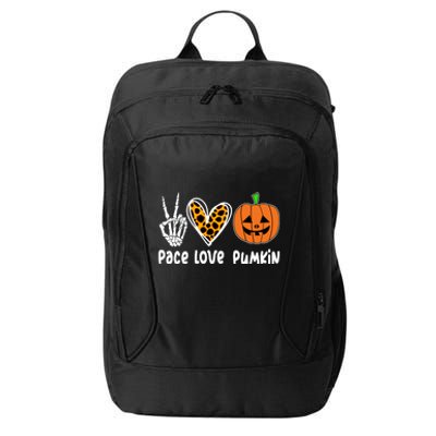 Pace Love Pumkin Halloween Love Heart Skeleton Peace Pumpkins City Backpack