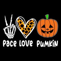 Pace Love Pumkin Halloween Love Heart Skeleton Peace Pumpkins 7-Panel Snapback Hat