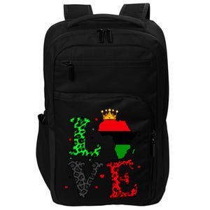 Ph Leopard Plaid Love African American Gift Impact Tech Backpack