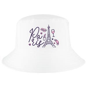 Paris Lettering Cool Comfort Performance Bucket Hat