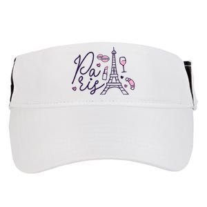 Paris Lettering Adult Drive Performance Visor