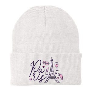 Paris Lettering Knit Cap Winter Beanie