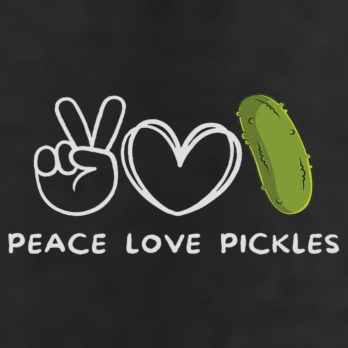 Peace, Love Pickles Retro Pickles Lover Food Lover 12oz Stainless Steel Coffee Mug