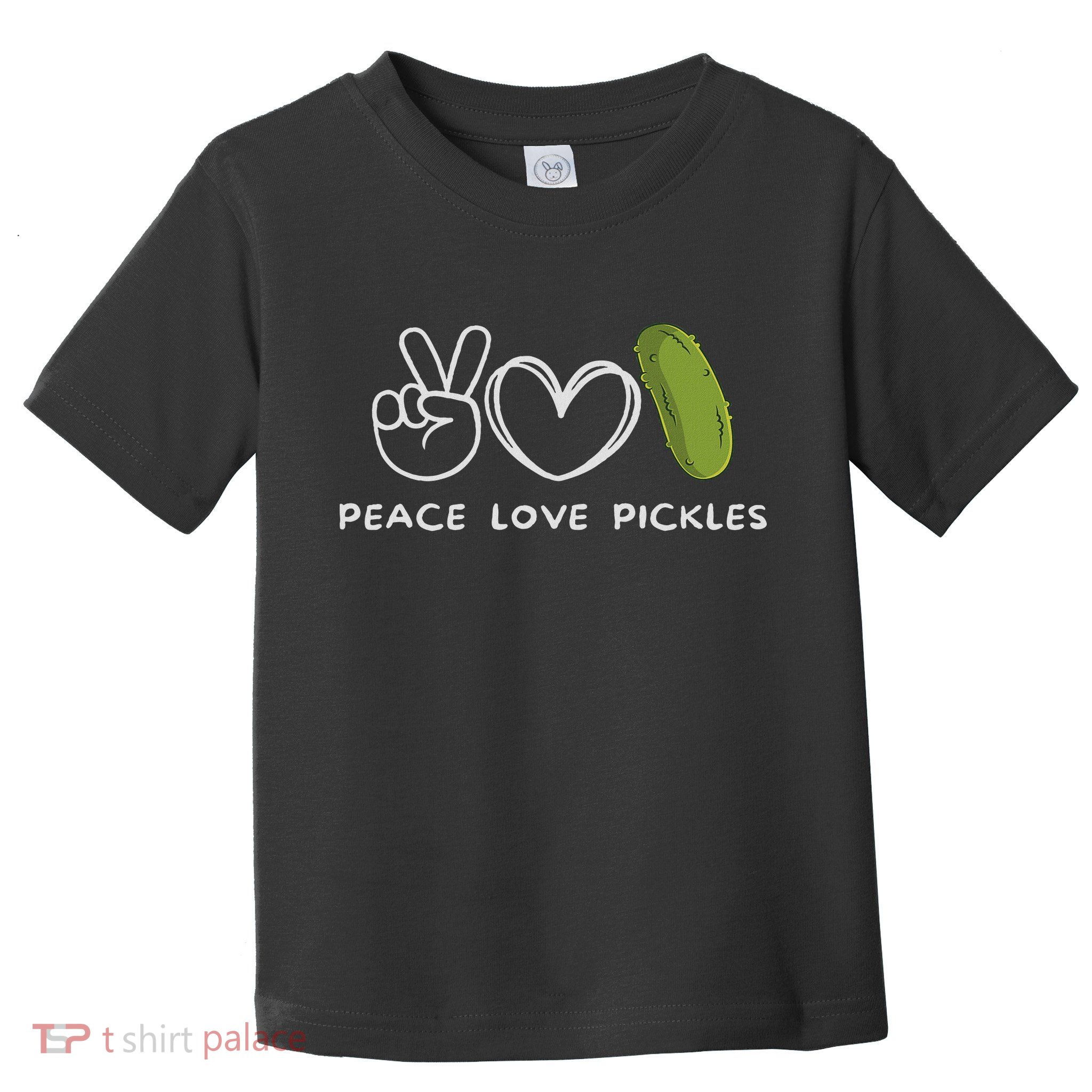 Peace, Love Pickles Retro Pickles Lover Food Lover Toddler T-Shirt