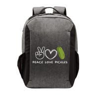 Peace, Love Pickles Retro Pickles Lover Food Lover Vector Backpack