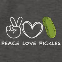 Peace, Love Pickles Retro Pickles Lover Food Lover Vector Backpack