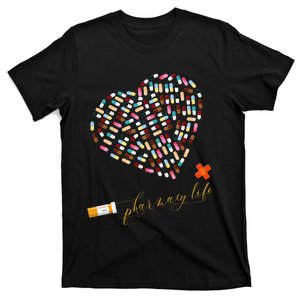 Pharmacy Life Pharmacist Heart Happy Valentine's Day Outfits T-Shirt