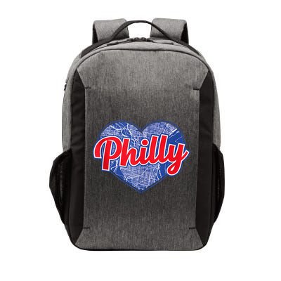 Philadelphia Love Philly Baseball Heart Philadelphia City Map Vintage Phill Vector Backpack