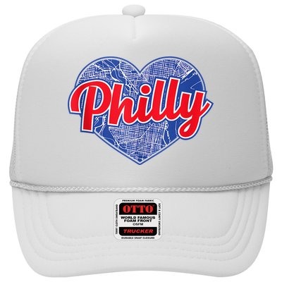 Philadelphia Love Philly Baseball Heart Philadelphia City Map Vintage Phill Hat