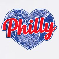Philadelphia Love Philly Baseball Heart Philadelphia City Map Vintage Phill Hat