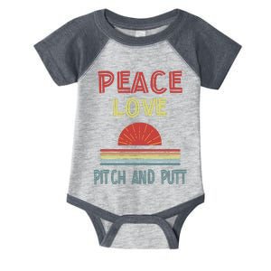 Piece Love Pitch And Putt Funny Infant Baby Jersey Bodysuit