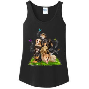 Puppy Lover Puppy Pile Cute Puppy Dog Lover Dog Ladies Essential Tank