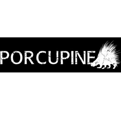 Porcupine Logo Bumper Sticker