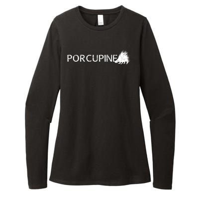 Porcupine Logo Womens CVC Long Sleeve Shirt