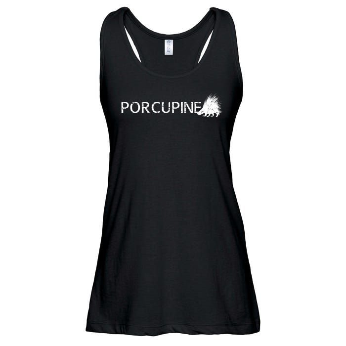 Porcupine Logo Ladies Essential Flowy Tank