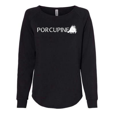 Porcupine Logo Womens California Wash Sweatshirt