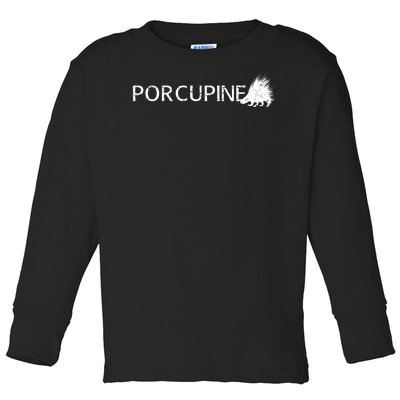 Porcupine Logo Toddler Long Sleeve Shirt