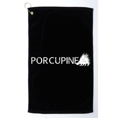 Porcupine Logo Platinum Collection Golf Towel