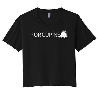 Porcupine Logo Women's Crop Top Tee