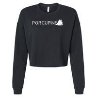 Porcupine Logo Cropped Pullover Crew