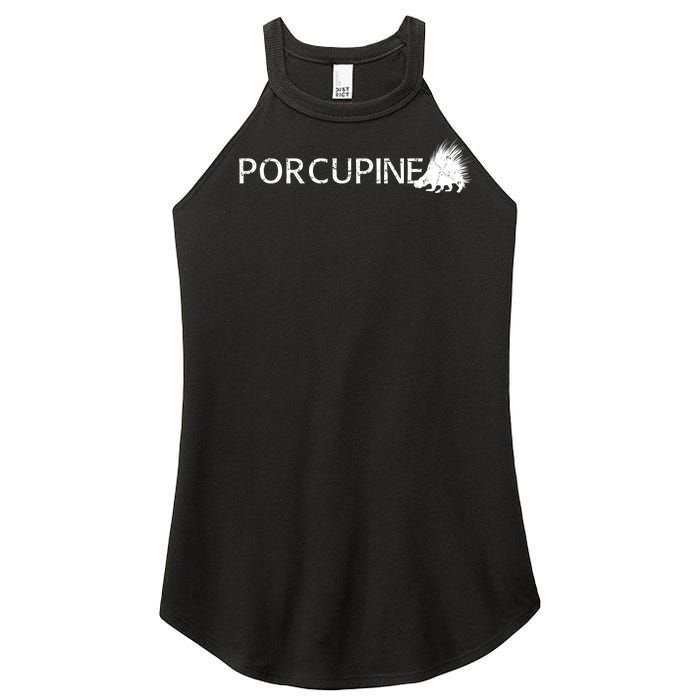 Porcupine Logo Women's Perfect Tri Rocker Tank