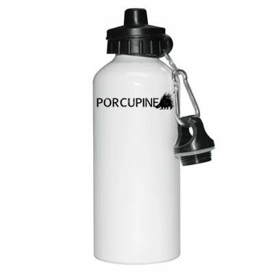 Porcupine Logo Aluminum Water Bottle