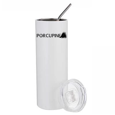 Porcupine Logo Stainless Steel Tumbler