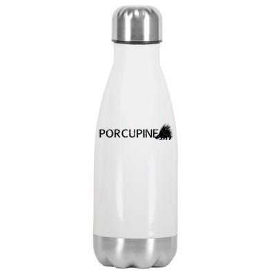 Porcupine Logo Stainless Steel Insulated Water Bottle