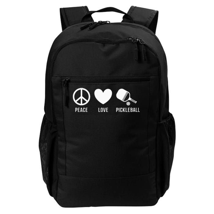 Peace Love Pickleball funny Pickleball Coach and Player Daily Commute Backpack