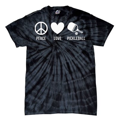 Peace Love Pickleball funny Pickleball Coach and Player Tie-Dye T-Shirt