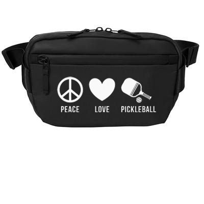 Peace Love Pickleball funny Pickleball Coach and Player Crossbody Pack