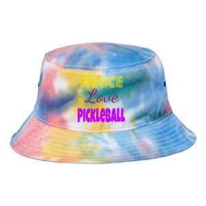 Peace Love Pickleball Tie Dye Newport Bucket Hat