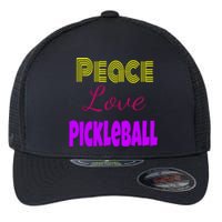 Peace Love Pickleball Flexfit Unipanel Trucker Cap