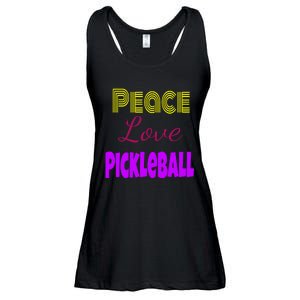 Peace Love Pickleball Ladies Essential Flowy Tank