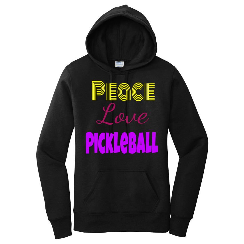 Peace Love Pickleball Women's Pullover Hoodie