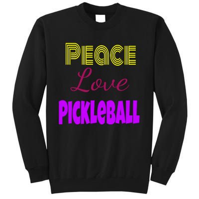 Peace Love Pickleball Tall Sweatshirt