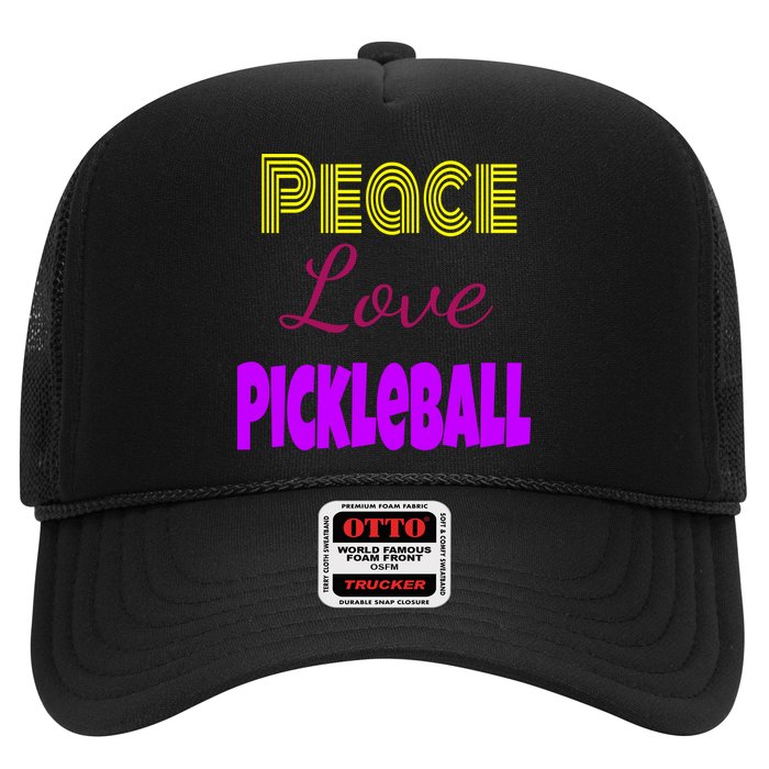 Peace Love Pickleball Trucker Hat