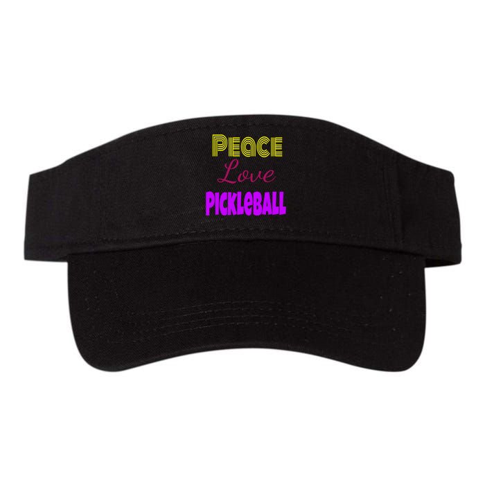 Peace Love Pickleball Valucap Bio-Washed Visor