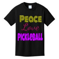 Peace Love Pickleball Kids T-Shirt