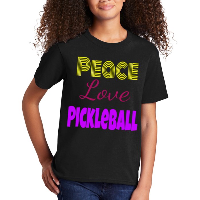 Peace Love Pickleball Kids T-Shirt