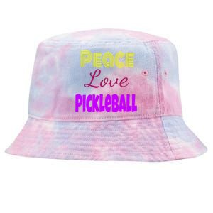 Peace Love Pickleball Tie-Dyed Bucket Hat