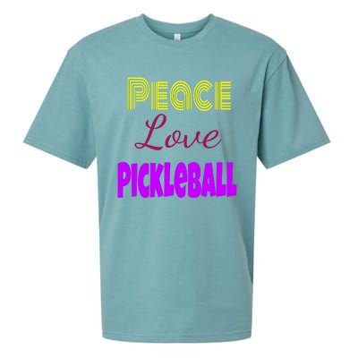 Peace Love Pickleball Sueded Cloud Jersey T-Shirt