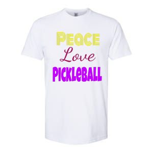 Peace Love Pickleball Softstyle® CVC T-Shirt