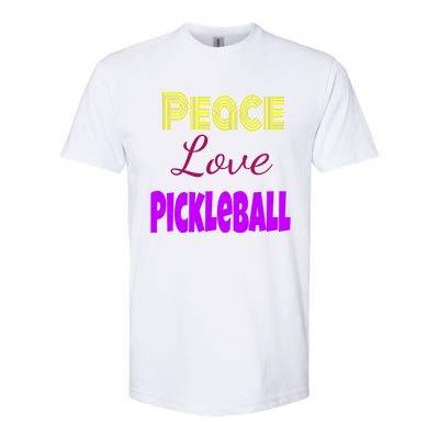 Peace Love Pickleball Softstyle® CVC T-Shirt