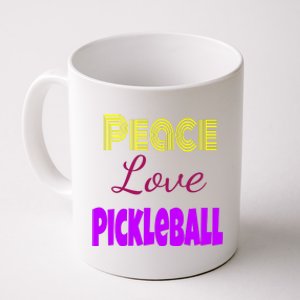 Peace Love Pickleball Coffee Mug